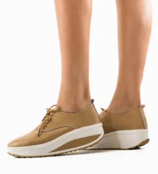 Pantofi Casual Kleak Bej imagine