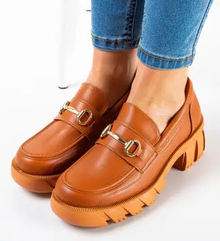 Pantofi casual Kylie Camel imagine