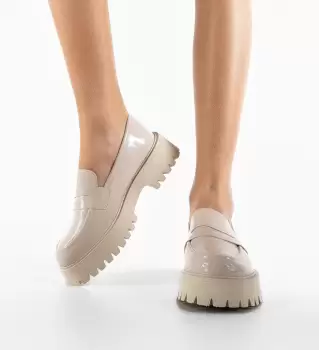 Pantofi Casual Kyra Bej imagine