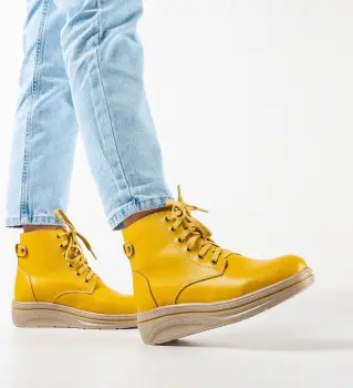 Pantofi Casual Lakiob Galbeni imagine