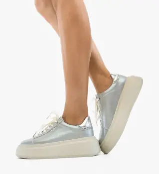 Pantofi Casual Lalere Argintii imagine