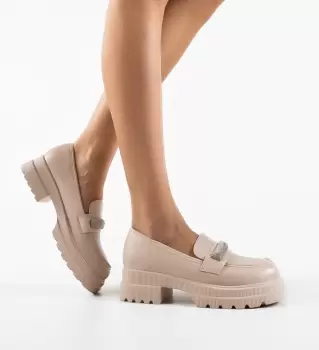 Pantofi Casual Lelan Bej imagine