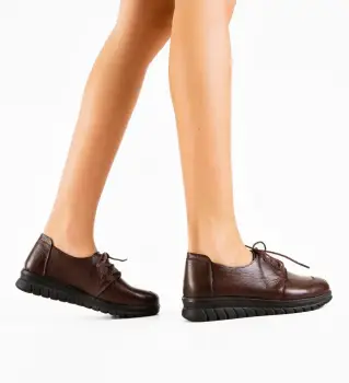 Pantofi Casual Leonates Maro imagine