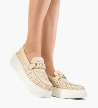 Pantofi Casual Lezzer Bej imagine