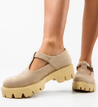 Pantofi Casual Lybon Bej imagine