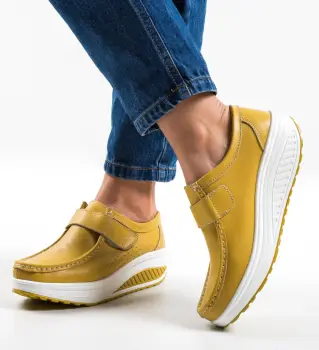 Pantofi Casual Marko Galbeni imagine