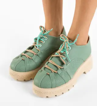 Pantofi Casual Memy Verzi imagine