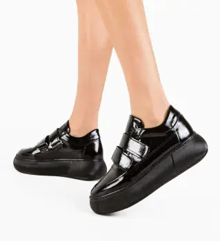 Pantofi Casual Mernera Negre imagine
