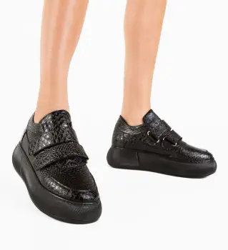 Pantofi Casual Mernera Negri imagine