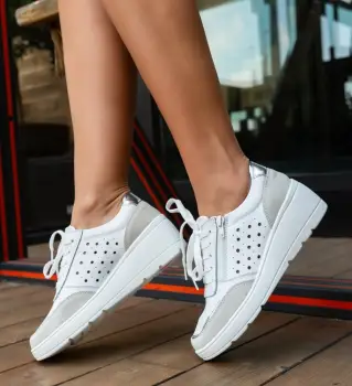 Pantofi Casual Mexy Albe imagine