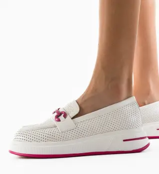 Pantofi Casual Mirrey Albi imagine