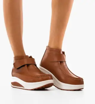 Pantofi Casual Misha Camel 2 imagine