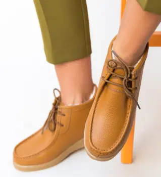 Pantofi Casual Munela Camel imagine