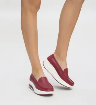 Pantofi Casual Musta Rosii imagine