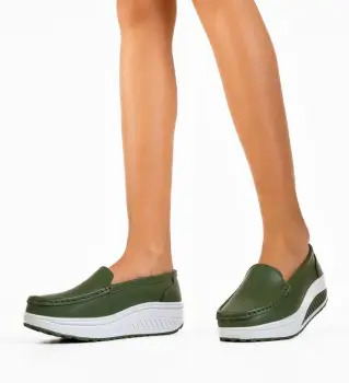 Pantofi Casual Musta Verzi imagine