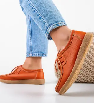 Pantofi Casual Niko Portocalii imagine