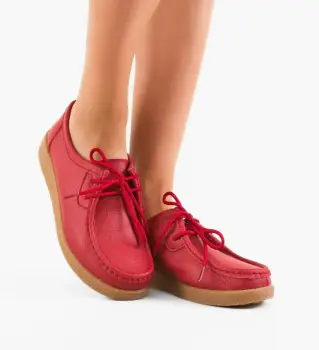 Pantofi Casual Niko Rosii 2 imagine