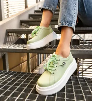 Pantofi Casual Nuandre Verzi 2 imagine