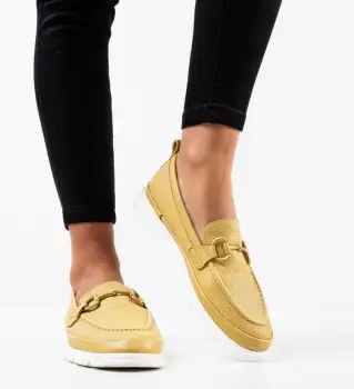 Pantofi Casual Olhan Galbeni imagine