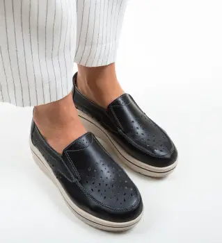 Pantofi Casual Olifram Negri imagine