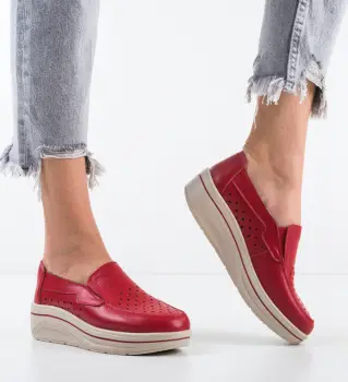 Pantofi Casual Olifram Rosii imagine