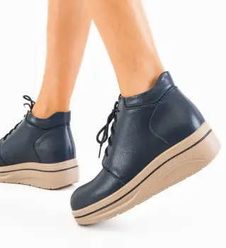 Pantofi Casual Palerma Bleumarin imagine