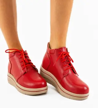 Pantofi Casual Palerma Rosii imagine