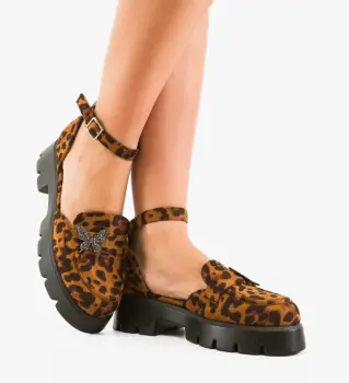 Pantofi Casual Polly Animal Print imagine