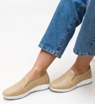 Pantofi Casual Pufine Bej imagine