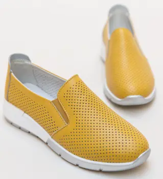 Pantofi Casual Pufine Galbeni imagine