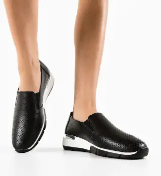 Pantofi Casual Pufine Negri imagine