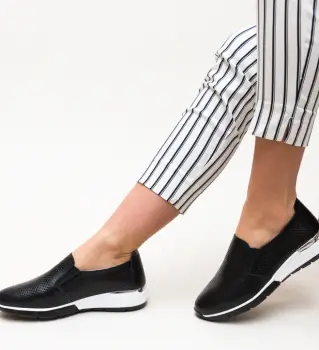 Pantofi Casual Pufine Negri imagine