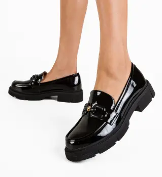 Pantofi Casual Rochus Negri 2 imagine