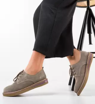Pantofi Casual Romena Khaki imagine