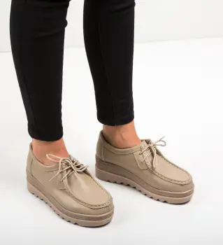 Pantofi Casual Sag Bej imagine