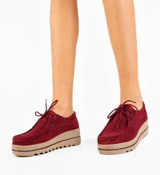 Pantofi Casual Sagrio Grena imagine