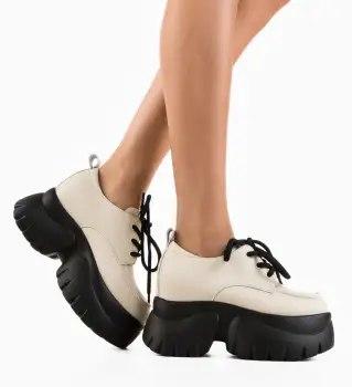 Pantofi casual Sajna Bej imagine