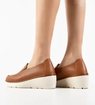 Pantofi Casual Sanam Camel imagine