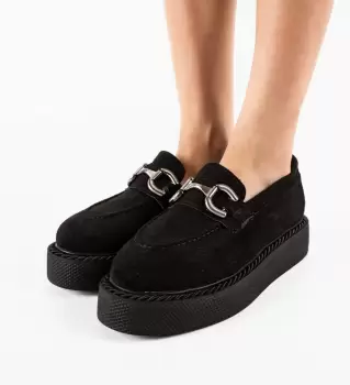 Pantofi Casual Selvie Negri imagine