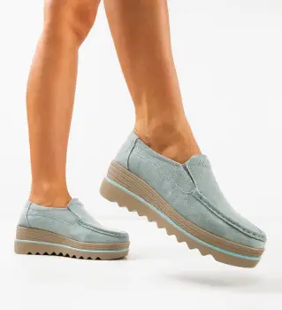 Pantofi Casual Smirno Turcoaz imagine