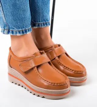 Pantofi Casual Straif Camel imagine