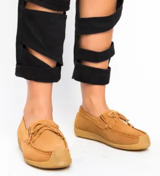 Pantofi Casual Termeio Camel imagine