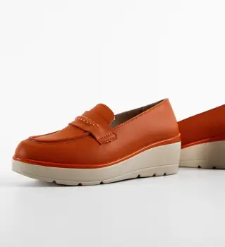 Pantofi Casual Teyana Portocalii imagine