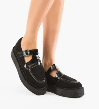 Pantofi Casual Teylar Negri imagine