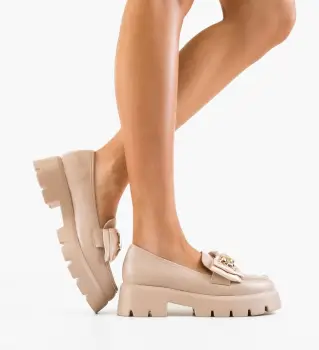 Pantofi casual Tianna Bej imagine