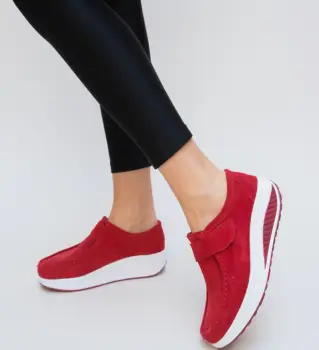 Pantofi Casual Tinna Rosii imagine