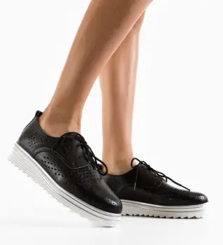 Pantofi Casual Tone Negri 2 imagine