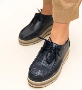 Pantofi Casual Torino Bleumarin imagine