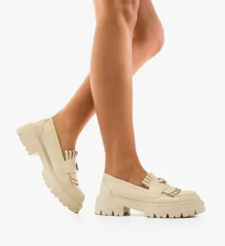 Pantofi Casual Trevy Bej imagine