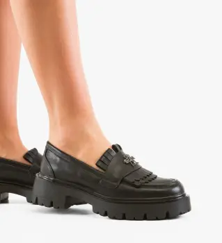 Pantofi Casual Trevy Negri 2 imagine